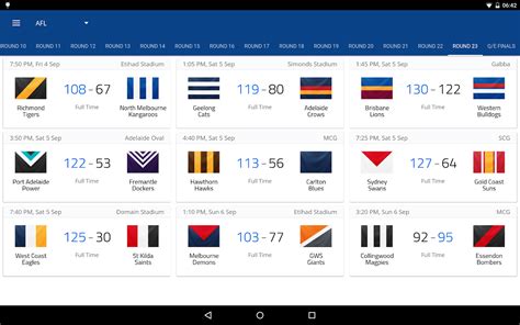 afl scores live